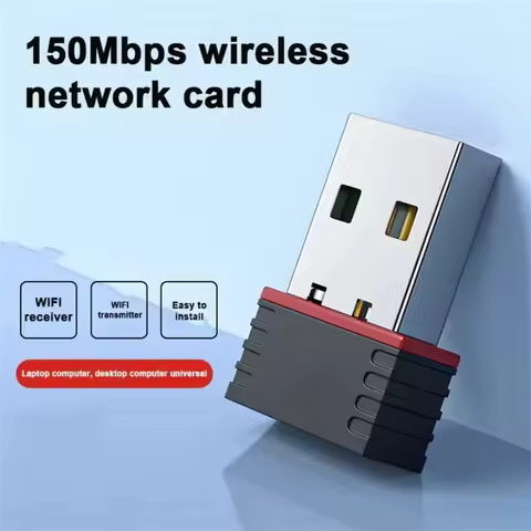 RTL8188 150Mbps Mini USB WiFi Adapter for Raspberry Pi Wireless Network Card Adapter WiFi Dongle for Desktop Laptop PC Windows