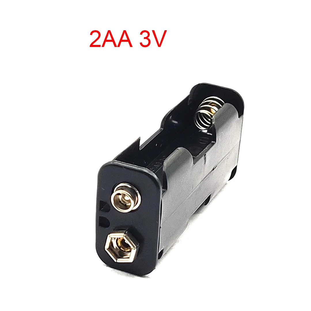 2/4/6/8 Slot AA Double Sided Battery Holder AA Battery Box with 9V Buckle 1x 2x 3x 4x AA Battery Box DIY