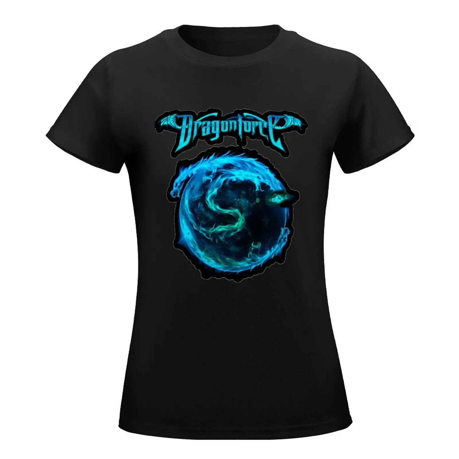 DRAGONFORCE MUSIC ARTWORK T-Shirt summer top tops Blouse black t-shirts for Women