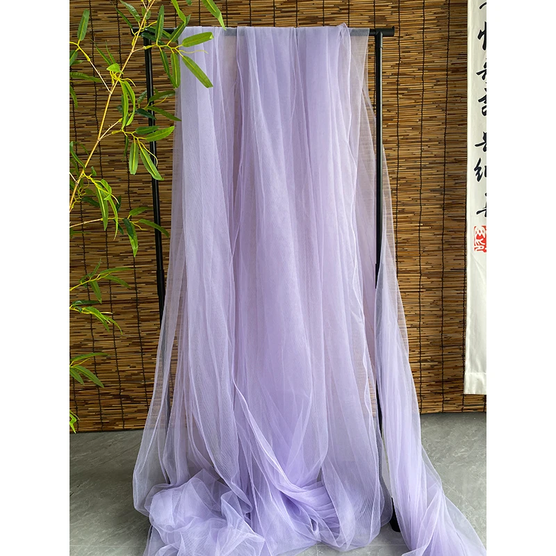 Pink Blush Soft Tulle Fabrics Decoration Curtain Clothing  Sewing Mesh Gauze Layout Chair Back Yarn Encryption DIY Material