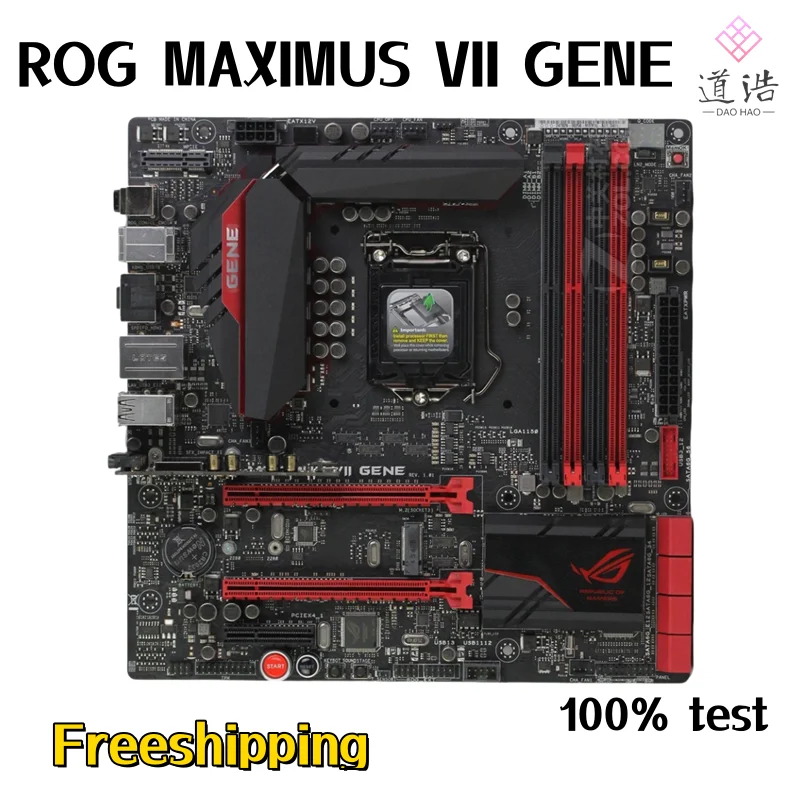 For ROG MAXIMUS VII GENE Motherboard 32GB M.2 HDMI PCI-E3.0 LGA 1150 DDR3 Micro ATX Z97 Mainboard 100% Tested Fully Work