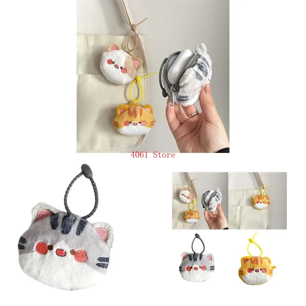 

Cartoon Animal Change Purse Lovely Storage Bag Bag Charm Plush Cats Wallets