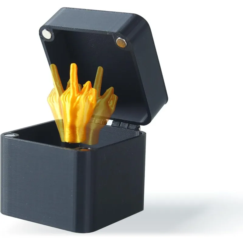 Shocking Middle Finger Gift in Box! Funny Office Desk Decoration Home Pranks Unique Creative Gag Gift for Coworkers Party Guests