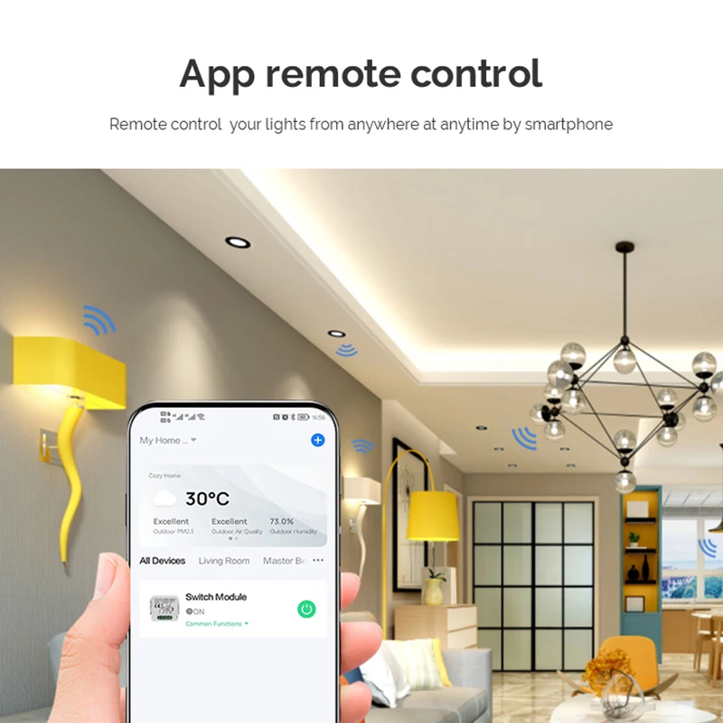 DIY  Zigbee Smart Dimmer Switch Module Tuya/Smartlife APP Remote Control Two Way Compatible with Alexa Google Home Voice Control