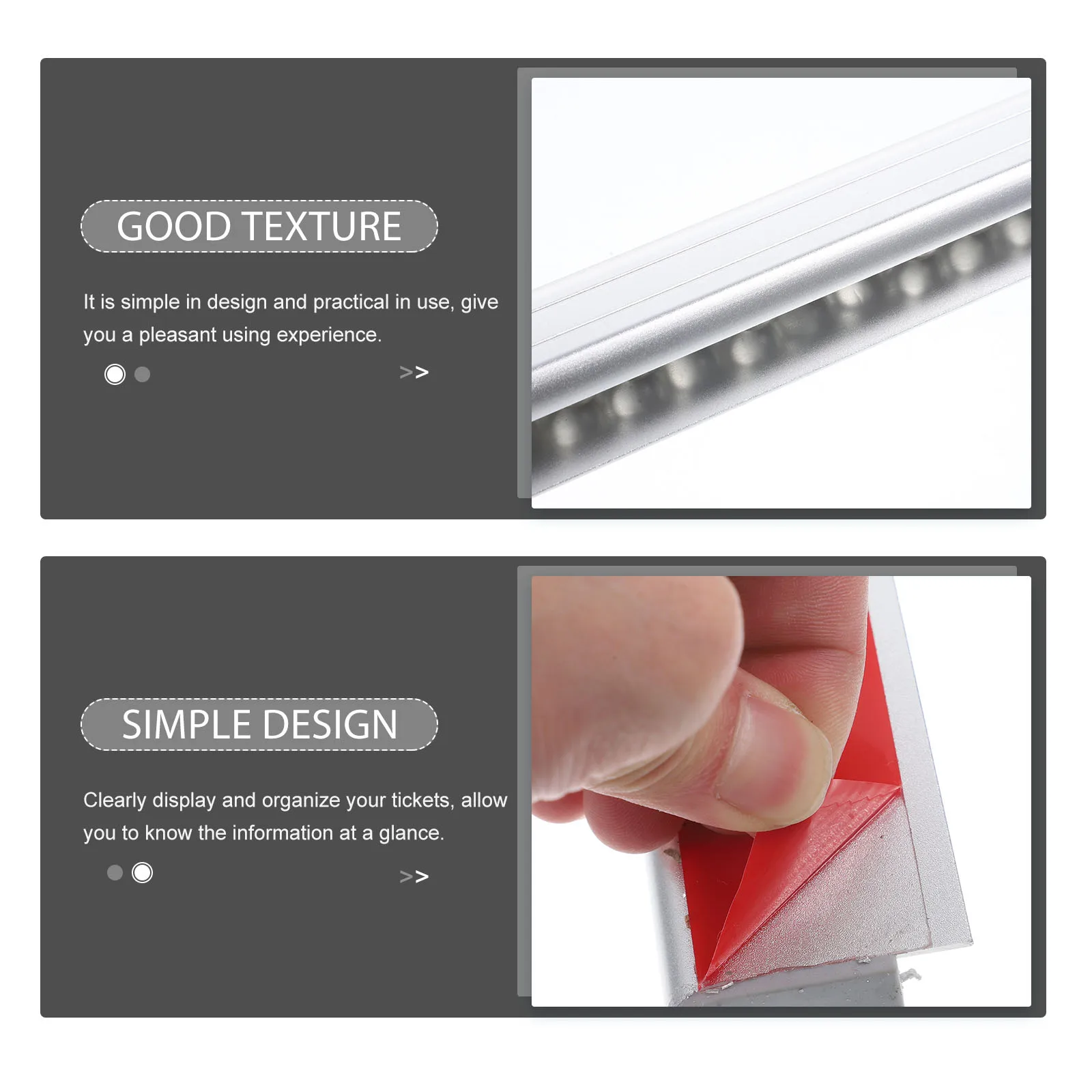 

1 Pack 40cm Restaurant Ticket Holder Self Adhesive Kitchen Organizers Receipt Holder Material Practical Design