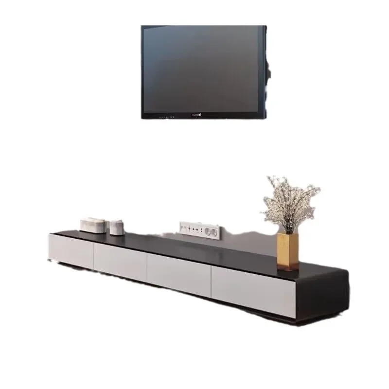 Solid wood TV cabinet Minimalist floor cabinet