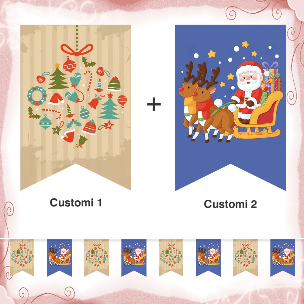 Customize any pattern of string flags and party decoration flags, including 25 small flags