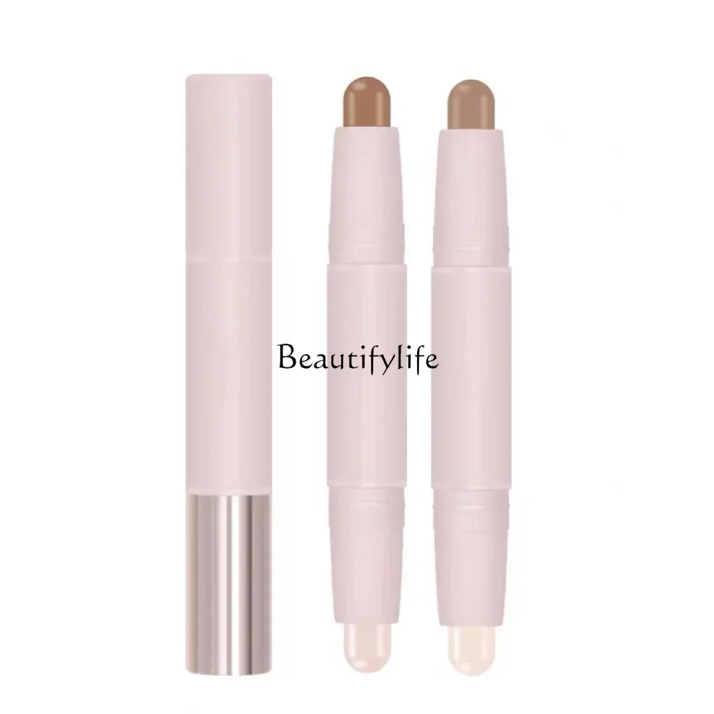 

Double-Headed Repair Highlighter Integrated Nose Shadow Facial Brightening Shading Powder Crouching Silkworm Contour Pen