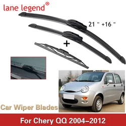 For Chery QQ 2004 2005 2006 2007 2008 2009 2010 2011 2012 Front Rear Wiper Blades Brushes Cutter Accessories U J Hook