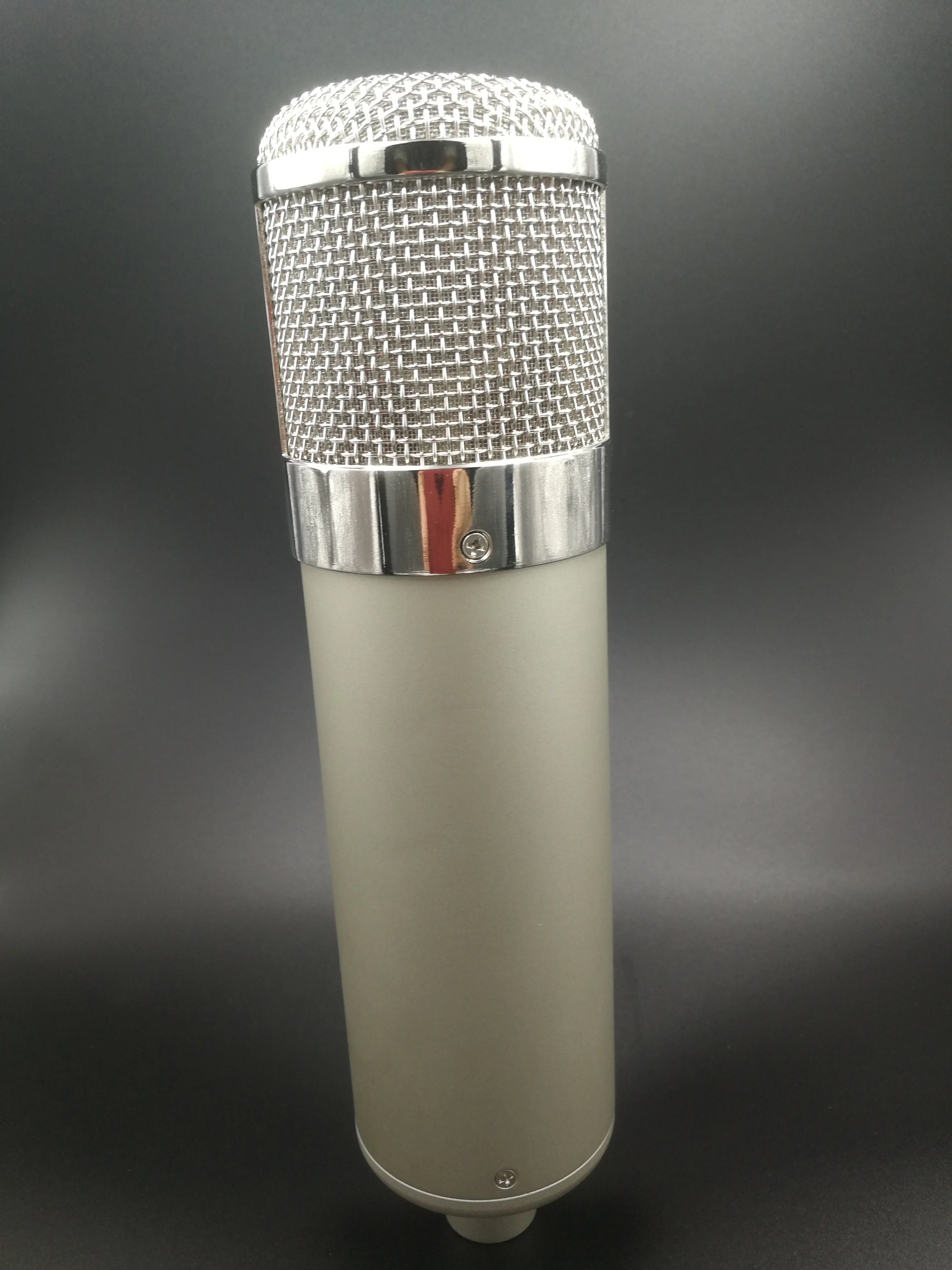 DIY shell  U47 microphone body studio for case  silver color with chrome plated basket in stock