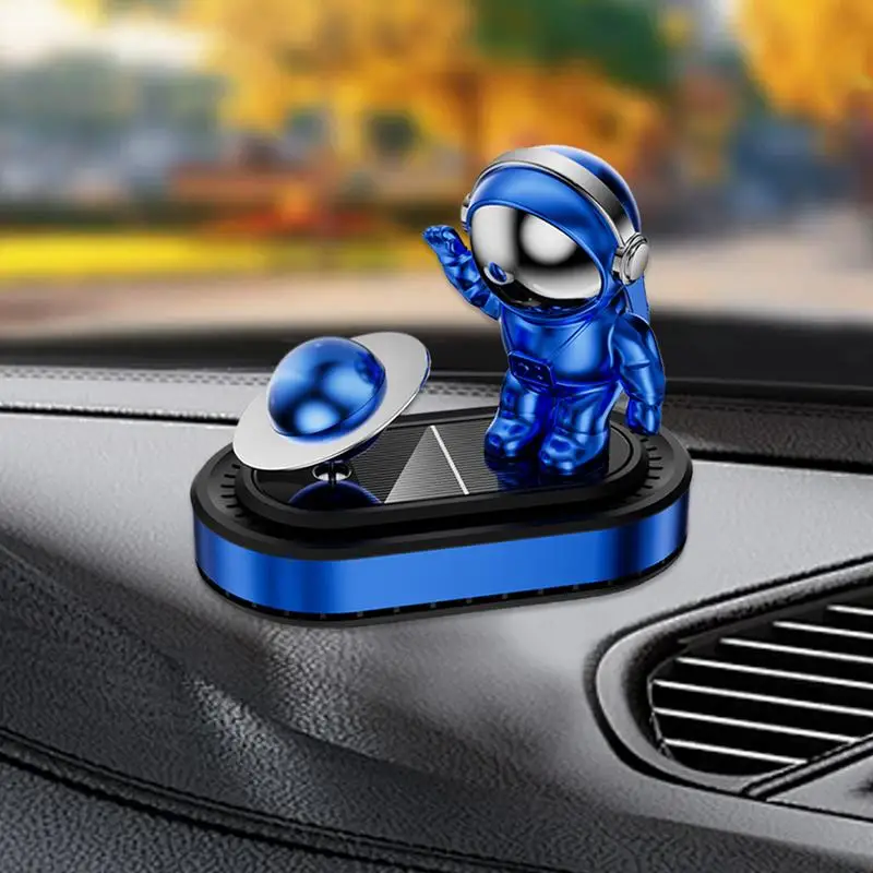 Solar Powered Car Air Freshener Astronaut Car Aromatherapy Rotatable Car Air Diffusers Car Aromatherapy Fresheners Car Perfume