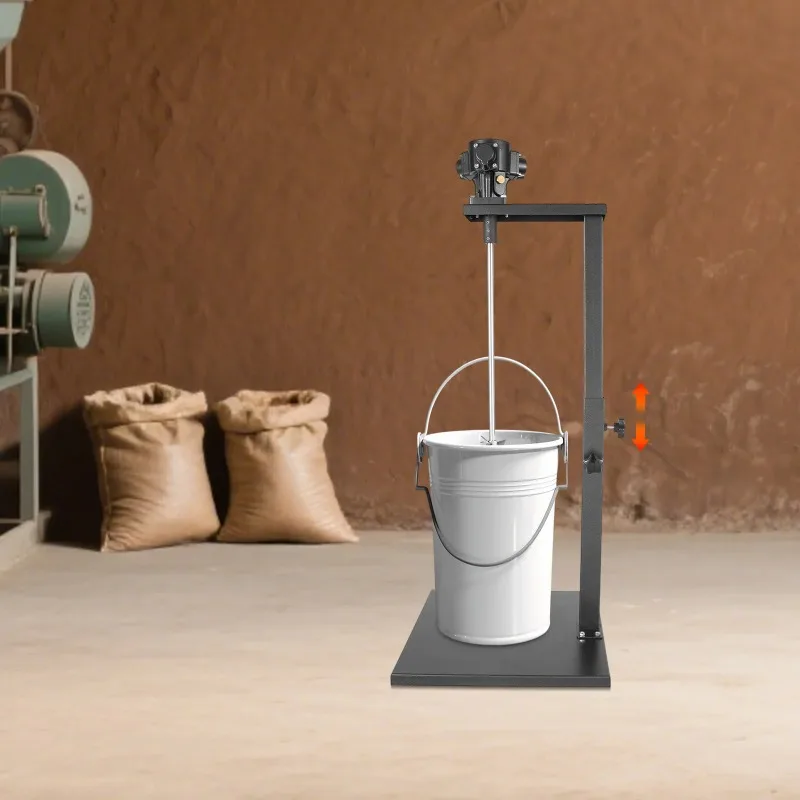 

1/4Hp Pneumatic Mixer,20L/5Gal Stirring Mixer,Stepless Speed Regulation,Adjustable Height,For Mixing Various Viscosity Materials