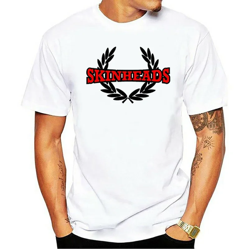 SKINHEAD LAUREL man T SHIRT OI SKA SKINS SCOOTERS PUNKS RUDEBOYS SPIRIT OF Tops Unisex Loose Breathable Grephlc Tees