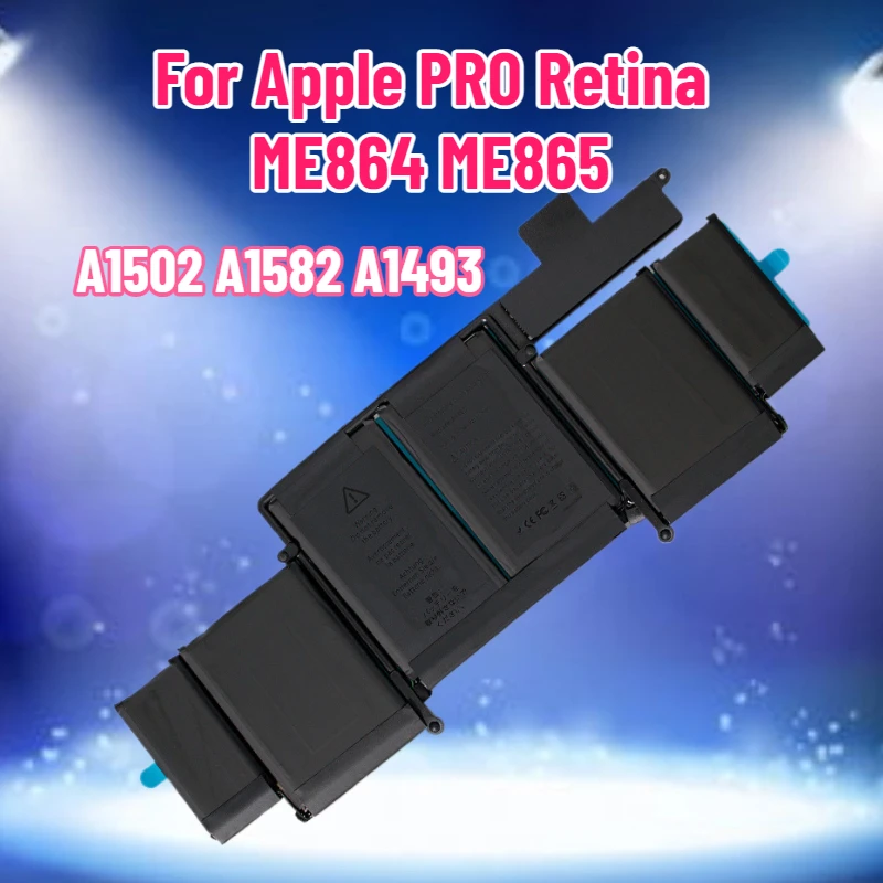 A1502 A1582 A1493 Suitable for Apple PRO Retina ME864 ME865 Laptop Battery 5500mAh 11.34V