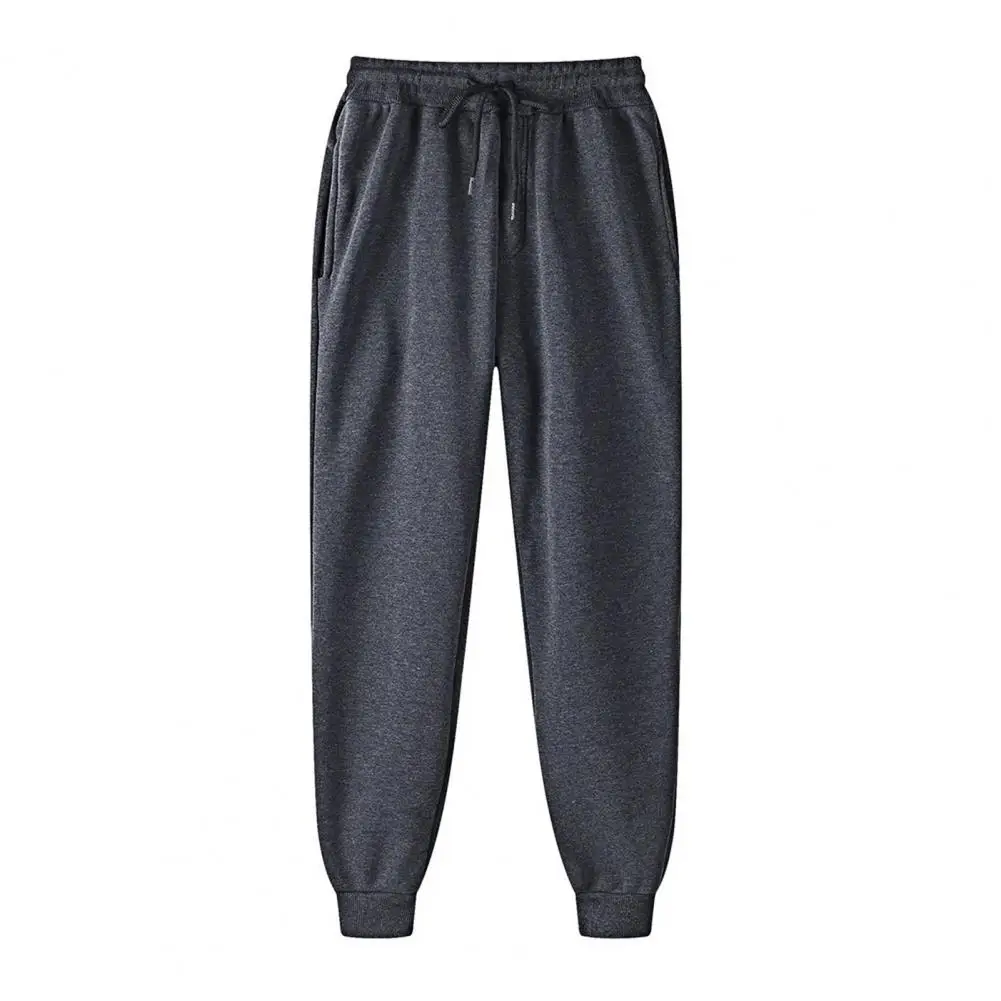 

2025 New Sweatpants Streetwear Trousers Men Pants Solid Color Drawstring Zipper Pockets Cargo Pants Men Overalls Running Pants