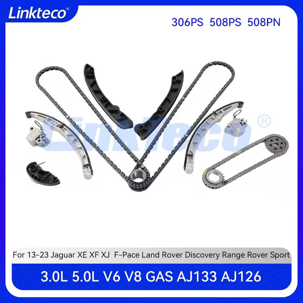 

Комплект цепи ГРМ двигателя для 13-23 3.0 5.0 T L Land Rover DISCOVERY LR4 RANGE ROVER SPORT Jaguar XE XF XJ 306PS 508PS 3.0L 5.0L