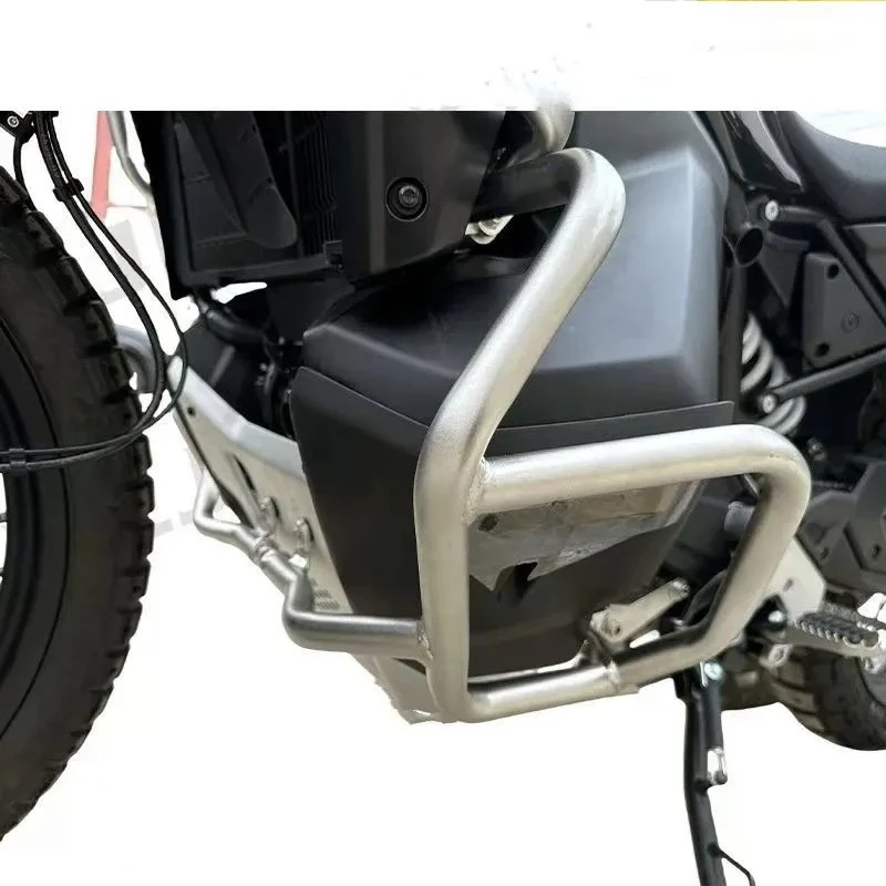 Motorcycle Engine Crash Bars Guard Stainless Steel Upper and Lower Bumper Protection Bar for Cfmoto 800MT-X