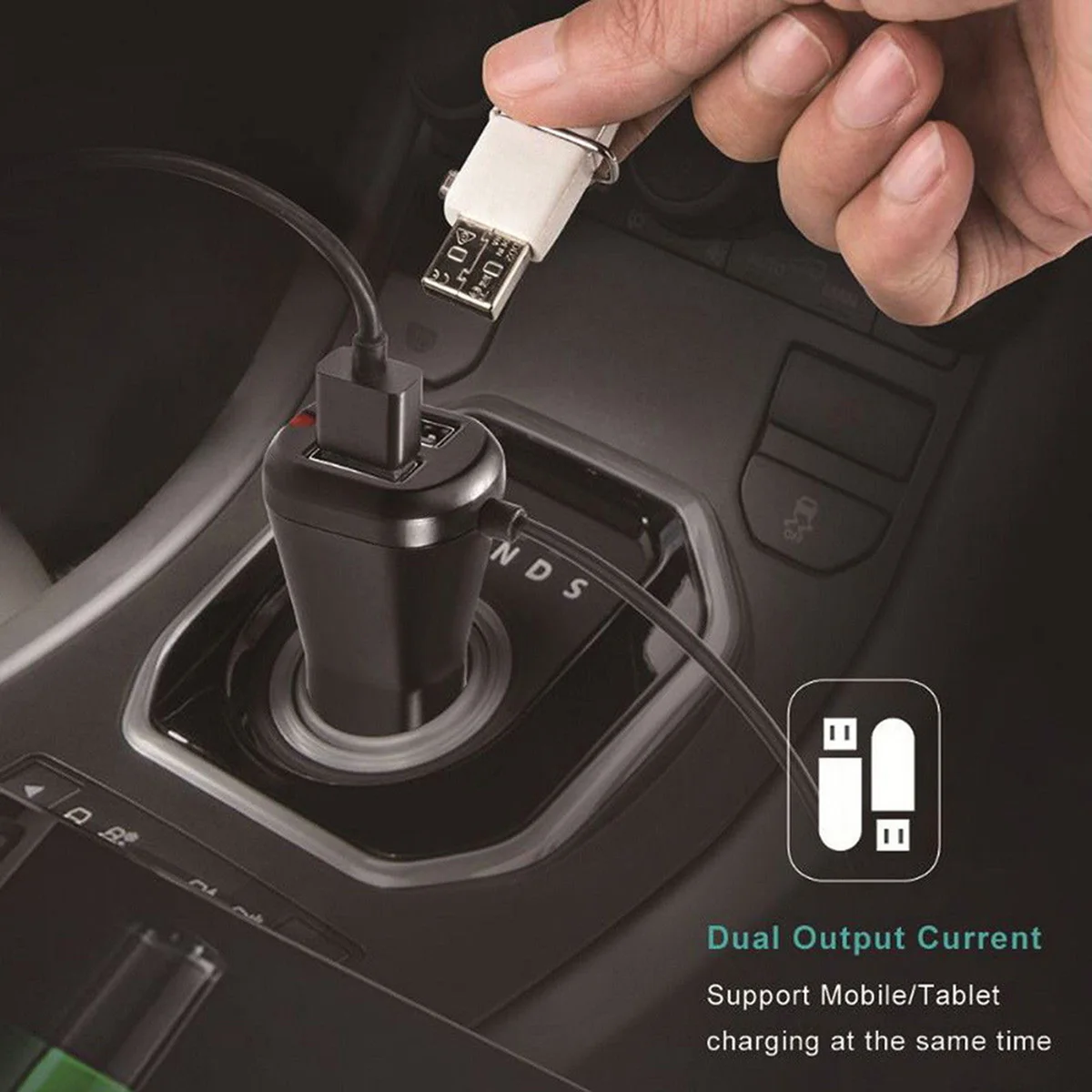 

Car Mp3 Player Wireless Fm Handsfree Voice Navigation Dual USB Aux Charging Socket Fm Transmitter Player