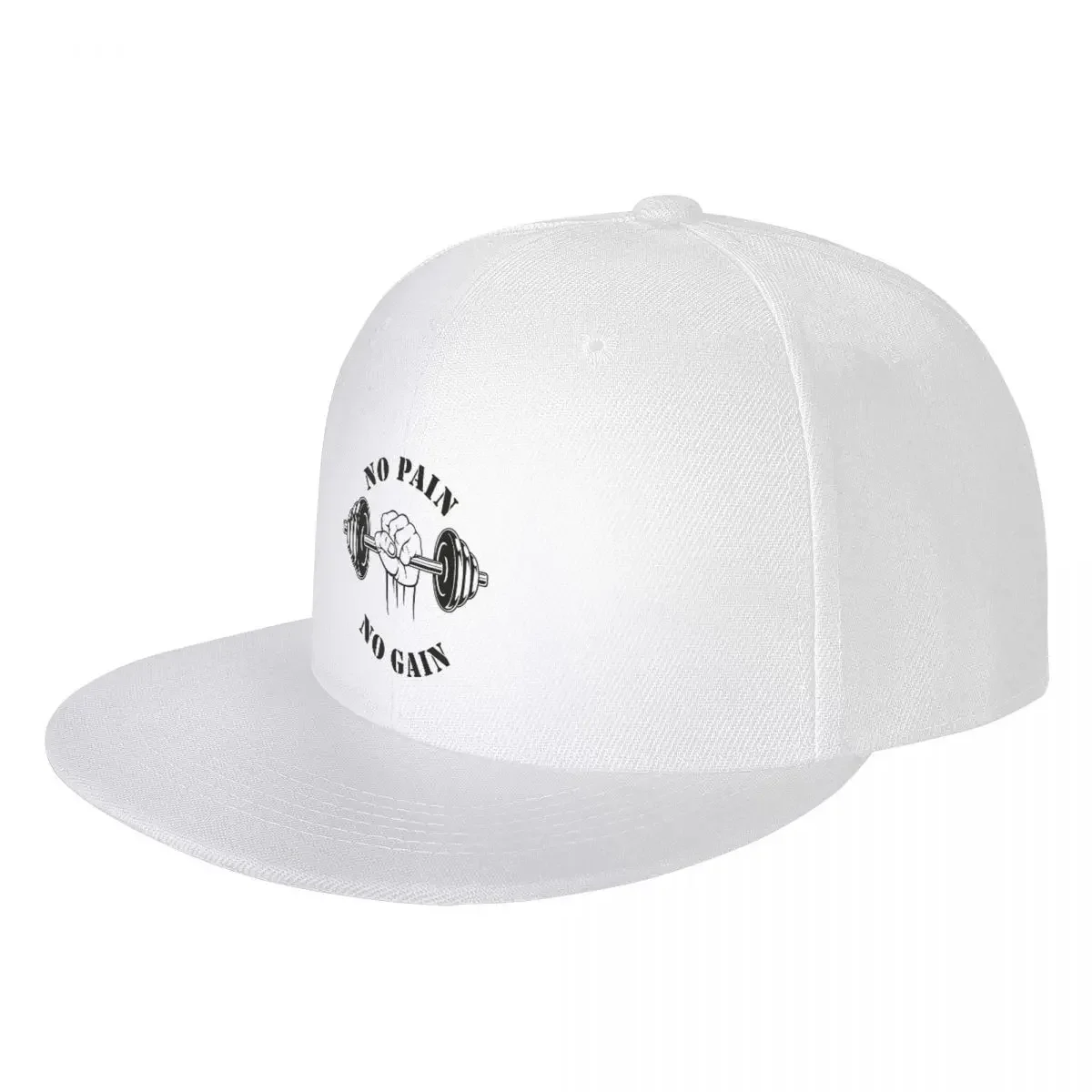 Punk No Pain No Gain Hip Hop Baseball Cap Spring Bodybuilding Fitness Gym Flat Skateboard Snapback Dad Hat