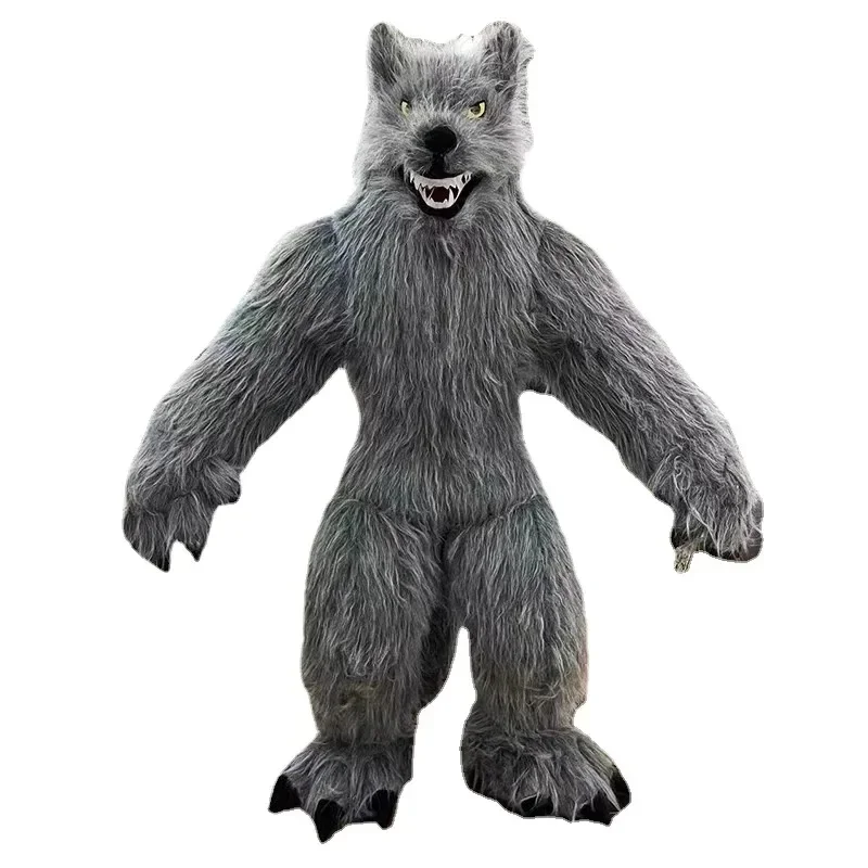 Huge 260cm Cosplay Inflatable Werewolf Timber wolf man Mascot Costume Fancy Dress Party Advertising Ceremony perform shows prop