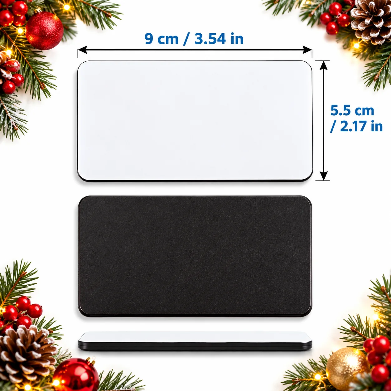 12/20pcs Sublimation Rectangle Blank Fridge Magnets for Home Kitchen Refrigerator Microwave Oven Wall Door Decoration