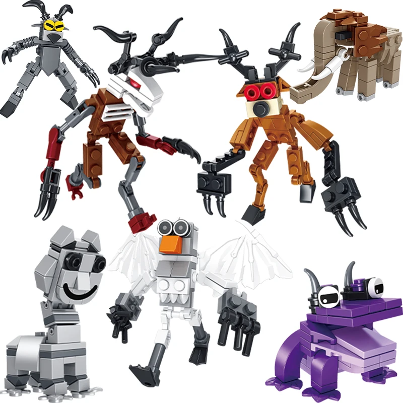 

477Pcs 99 Night Night Horror Game Building Blocks In The Forest Monster Deer Bricks for Boys Toys Christmats Birthday Gifts