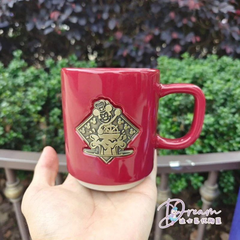 新しい上海ディズニー漫画くまのプーさん城ミッキーセラミックマグカップ水カップ誕生日クリスマスギフト