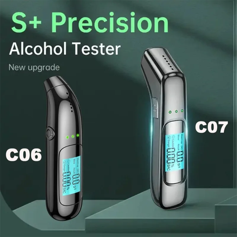 Probador de Alcohol sin contacto con pantalla Digital LED, alcoholímetro, alcoholímetro de precisión, herramienta de diagnóstico