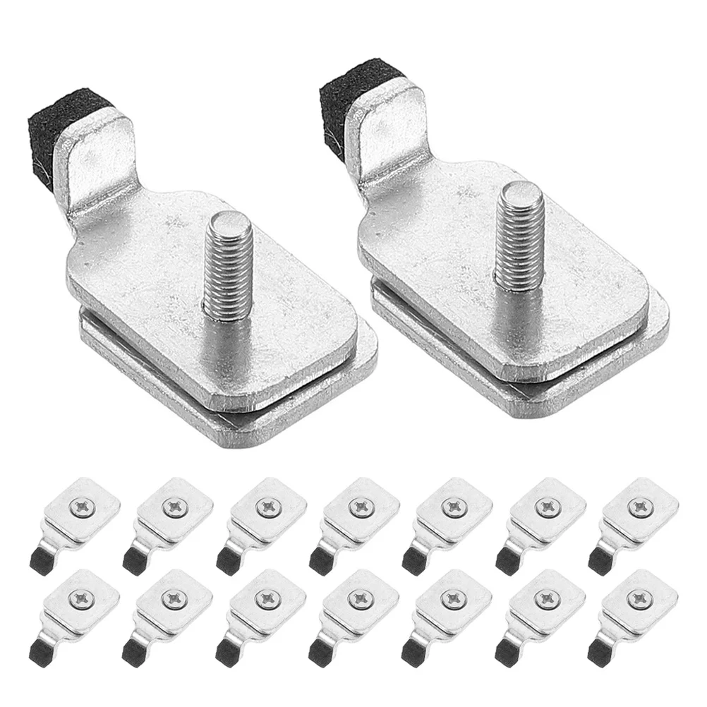 

20Pcs Curtain Track Replacement End Stops Iron Curtain Rail Accessories Flexible Ceiling Window Rail Stoppers for Smooth