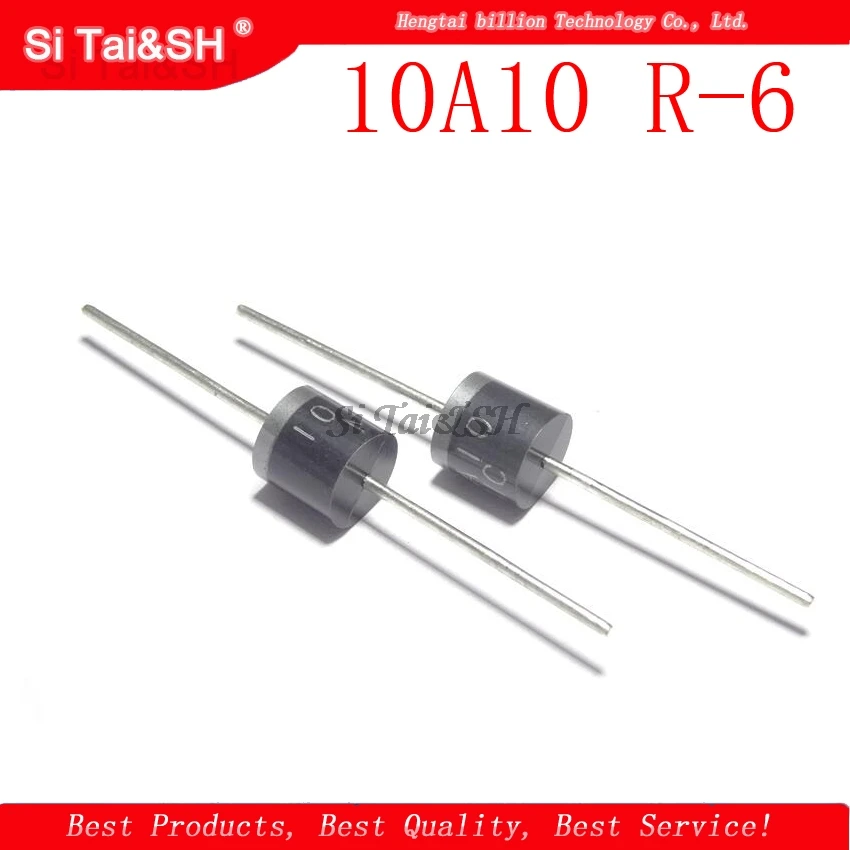 20PCS 10A10 R-6 electrical Axial Rectifier Diode 10A 1000V 10a10   New original