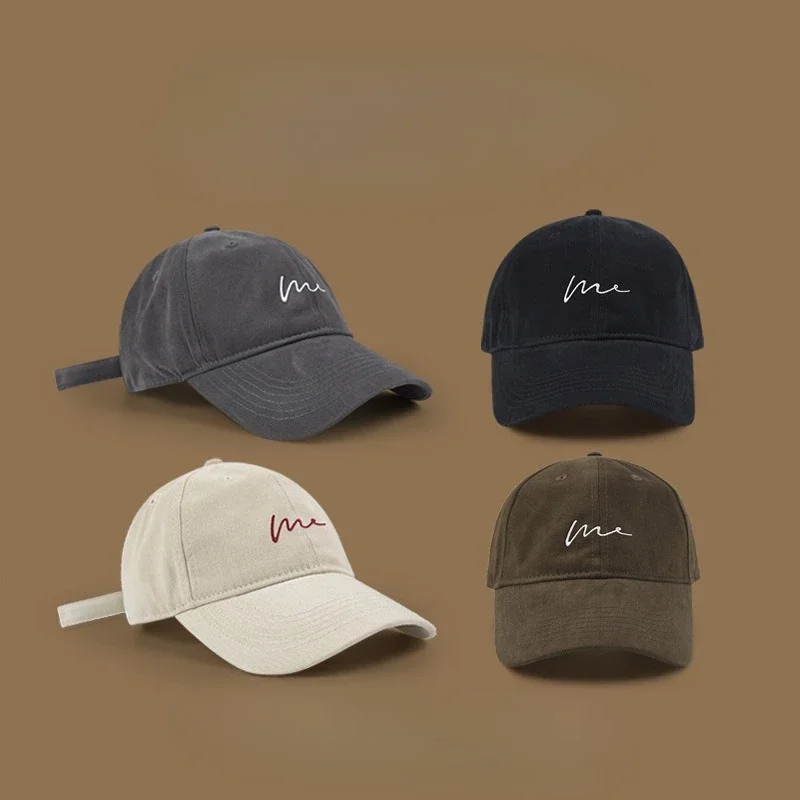 Hat Women's Shade Big Brim Baseball Cap Men's Tide Niche High Sense Versatile Sports Korean version of cap shows small face