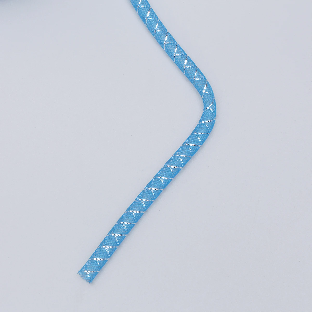 

Blue Mesh Tubes Cord for Bracelets Necklaces DIY Crafts Polyester Flexible Lightweight Christmas Decor Accessories
