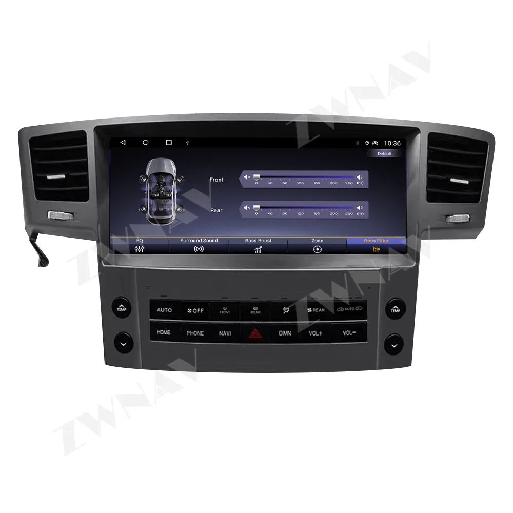 

12,5-дюймовый HD-экран для Lexus LX570 2008-2015, автомобильное радио, стерео, GPS-навигация, автомобильный мультимедийный Carplay, Android 14, головное устройство