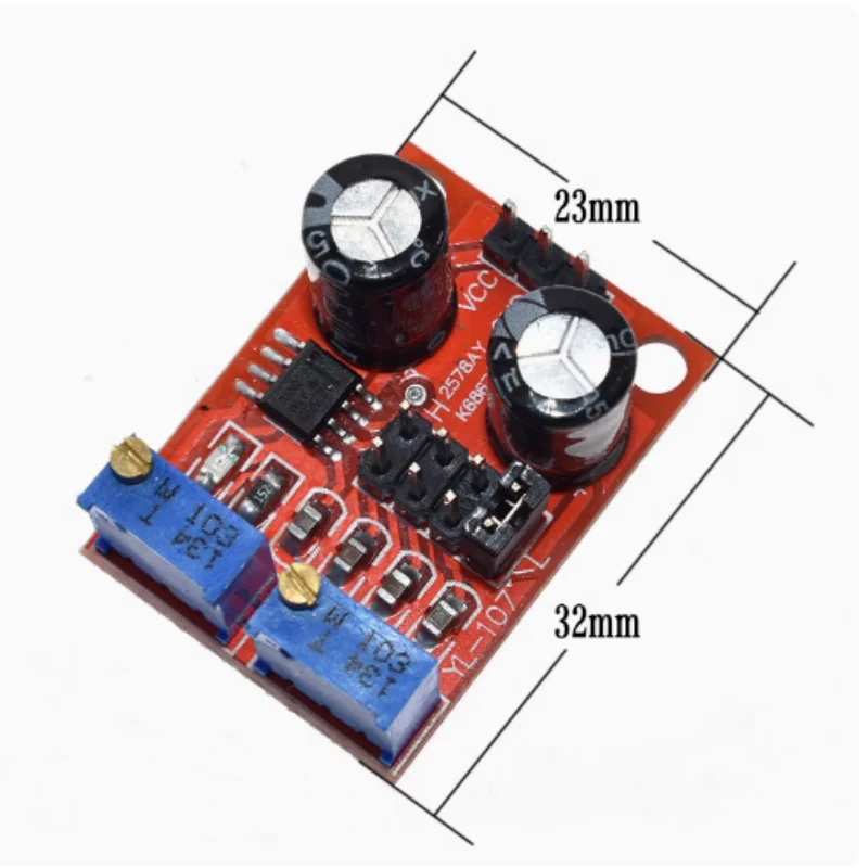 NE555 pulse frequency adjustable rectangular waveform module 5 V-12 V Arduino intelligent car signal generator adjustable board