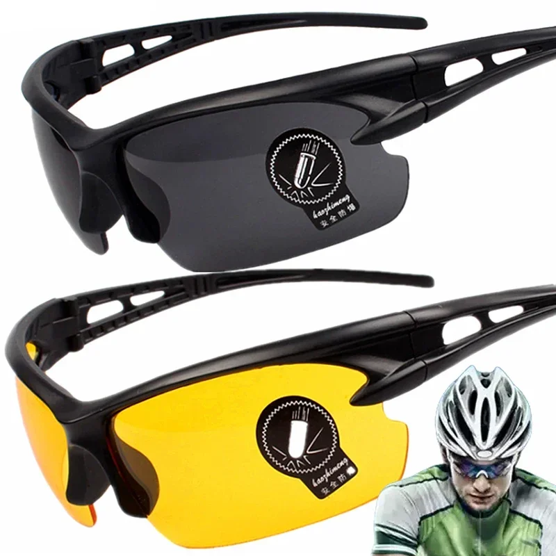 1/2pcs Car Motorcycle Driving Sunglasses Night Anti-glare Safety Driving Goggles Unisex Outdoor Sports Glasses Auto Accessories