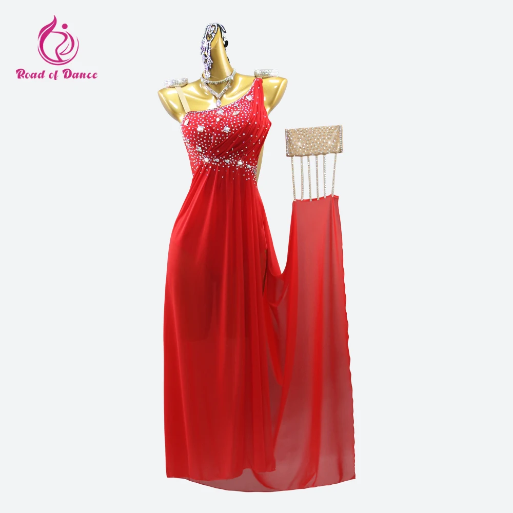 Kostüme für Frauen 2025, lateinamerikanischer Tanz, Cheerleader, Mädchen, Leistung, Wettbewerb, Sportanzug, Flamenco, Bühne, sexy Kleidung, Abschlussball, langes Kleid