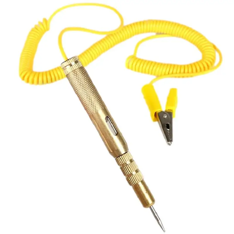 Power Probe Circuit Tester DC 6-24V Maintenance Induction Test Pen With 2m/6.56ft Extended Spring Wire Circuit Voltage Tester