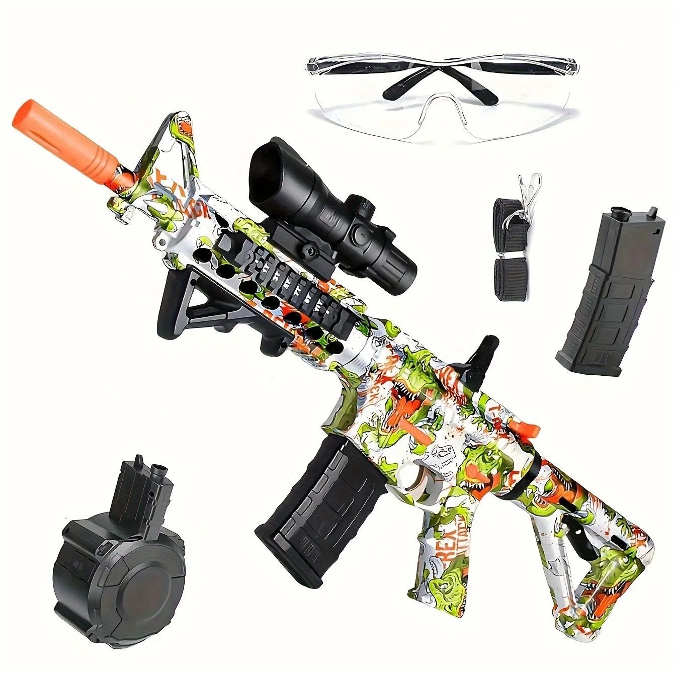 Serie di pistole giocattolo per sabbiatura di gel elettrica e manuale 2 in 1 Stili multipli Custodia per cartucce di gel ad alte prestazioni Doppia modalità