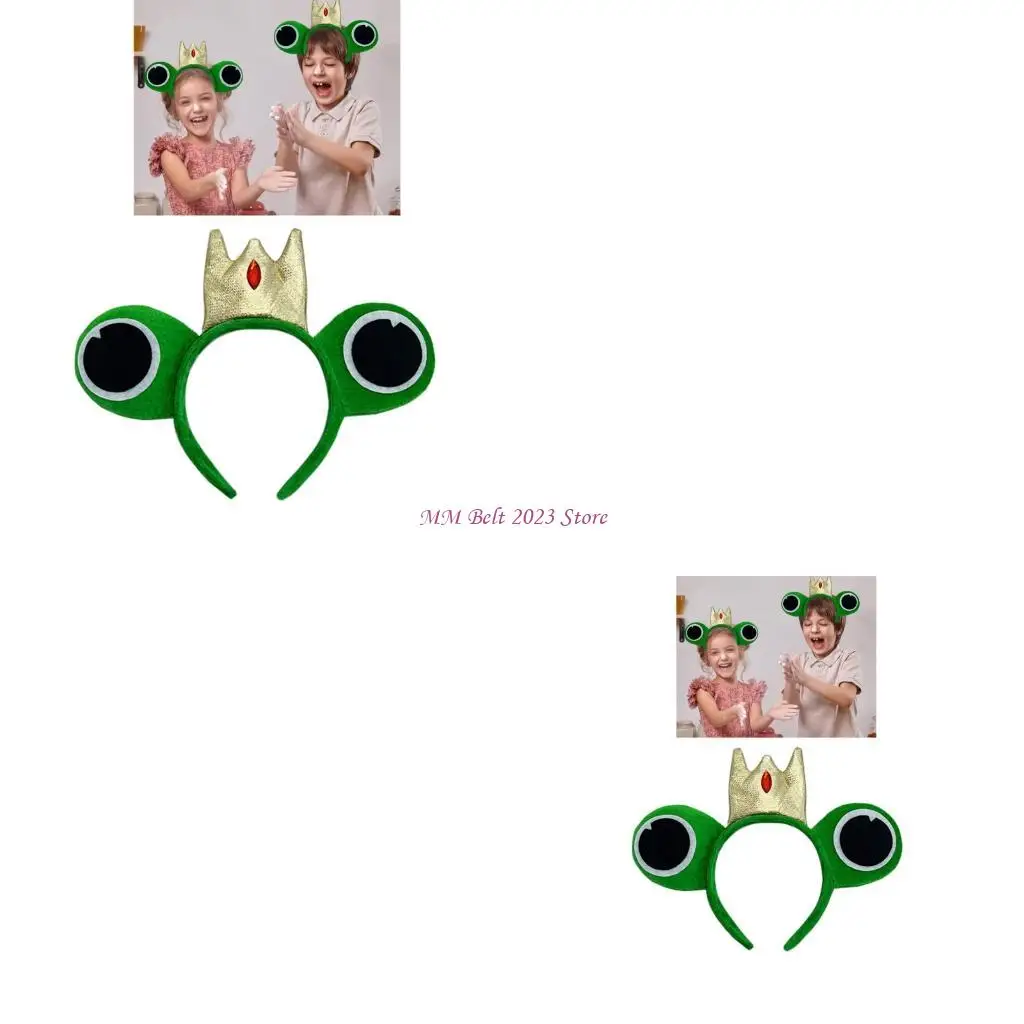 

49ME женские повязки для волос очаровательные лягушки реквизит для фотосессии на день рождения для мытья лица