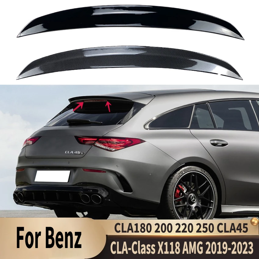 For Mercedes Benz CLA-Class X118 CLA180 200 220 250 CLA45 AMG 2019 2020 2021 2022 2023 Rear Trunk Spoiler Tail Wing