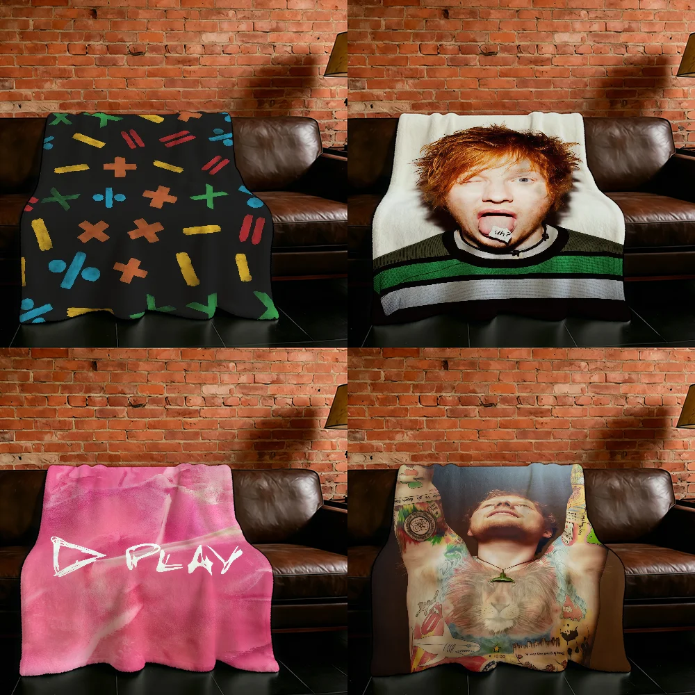 E-Ed S-Sheeran Singer Blanket Flannel Warm Soft Throw Blanket For Room Sofa Childish Birthday Gifts