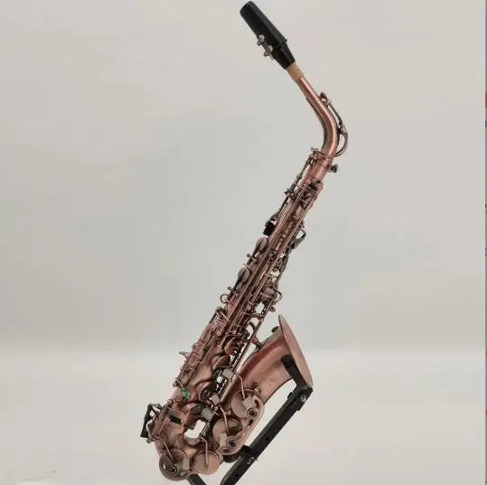 Red Brass Imitate Classical Antique Style Alto Saxophone Professional Instrument With case Bag