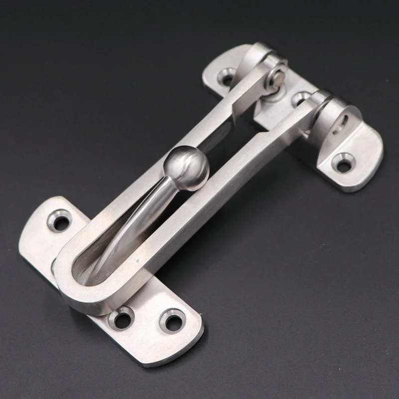 304 Stainless Steel Anti-theft Buckle Door Lock Buckle Safety Chain Door Bolt Door Chain Reverse Lock Buckle Hardware Accessorie