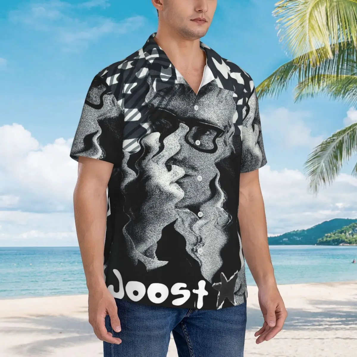 

Joost Klein Dutch Singer Music Hawaiian Shirts Fashion Men Short Sleeve Shirt for Summer Beach Men's Button Tops