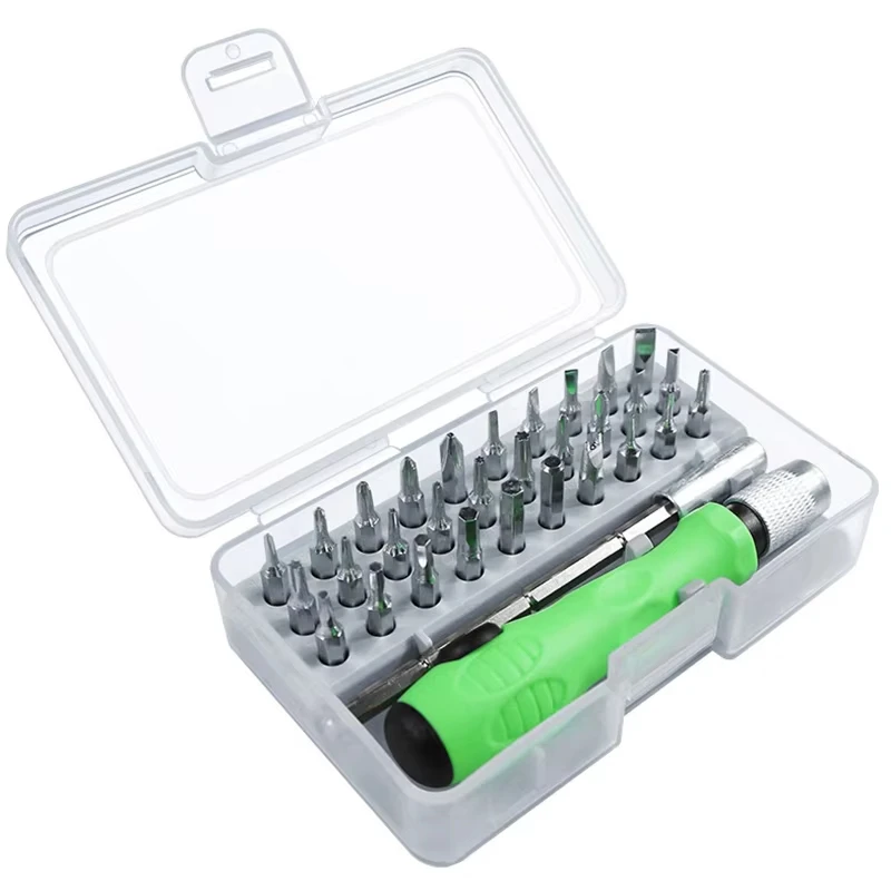 Precision Screwdriver Set 32 in 1 Mini Magnetic Phillips Torx Hex Bits Multifu Hand Repair Tools Kit For iPhone Watch PC Glasses