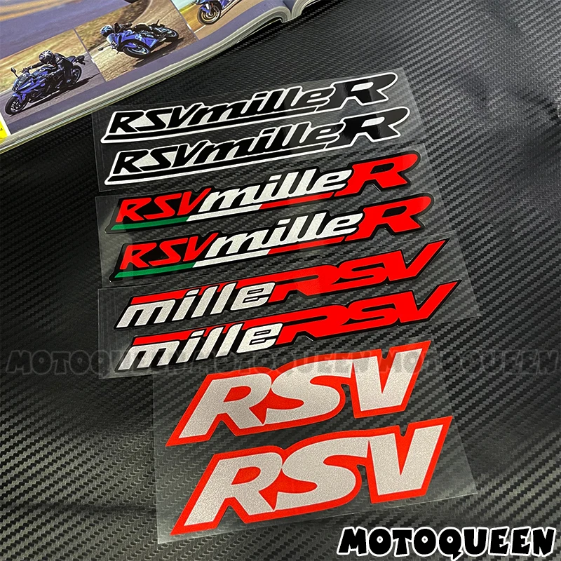 

For Aprilia RSV mille R Sticker Motorcycle Helmet Wheel Rims Fuel Tank Pad Side Reflective Emblem Label Logo Decals Stickers