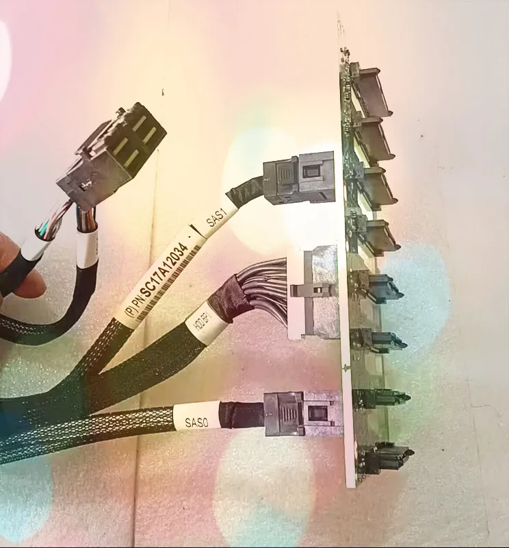 

Original SR590 SR650 SR550 Server 01GV283 2.5-inch hard drive backplane with data cable