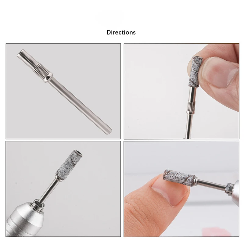 Mini bandes de ponçage pour ongles électriques, 3mm, forets pour ongles, meulage, polissage de la peau morte, dissolvant de vernis Gel UV, outil de manucure