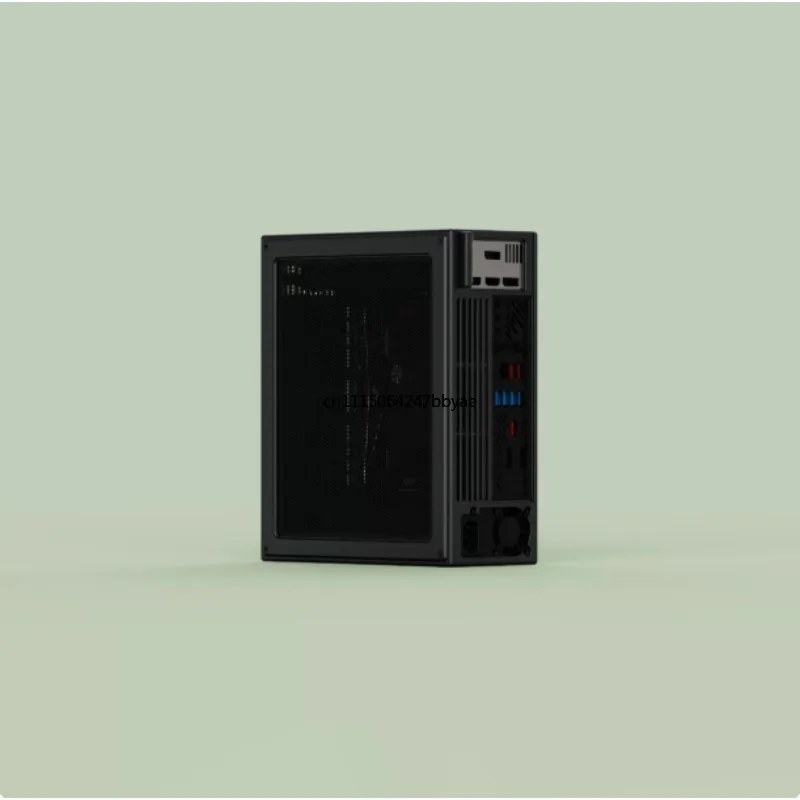 E4 V6 Version 7.0 Direct-Mount 1U Thick Aluminum CNC Half-Height Dual-Slot Blade Card ITX Mini Case