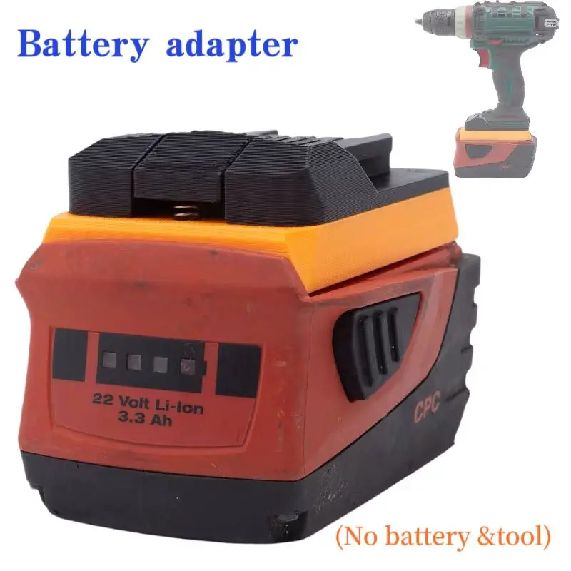 Battery Adapter For Hilti b22v  Lithium Converter Converter To Parkside x20v Brushless Tools (Not include tools and battery)